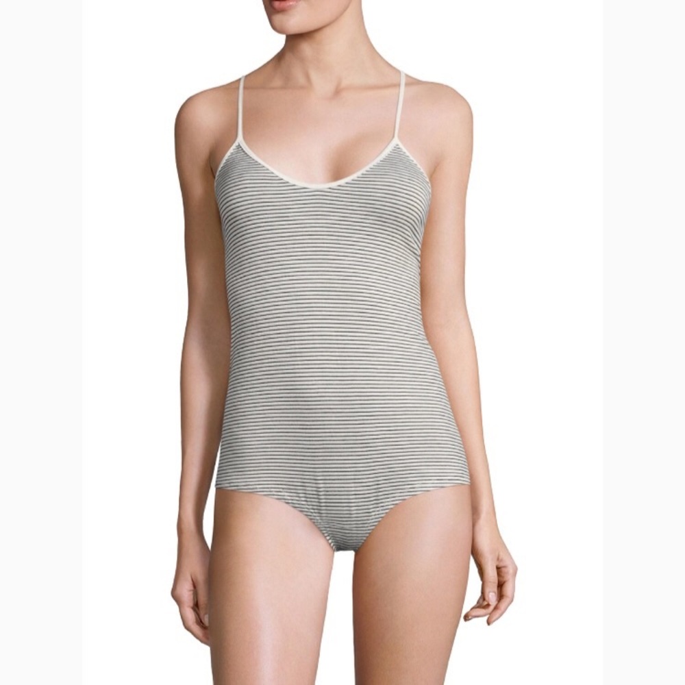 Maison Du Soir Women's  Laguna Striped Bodysuit